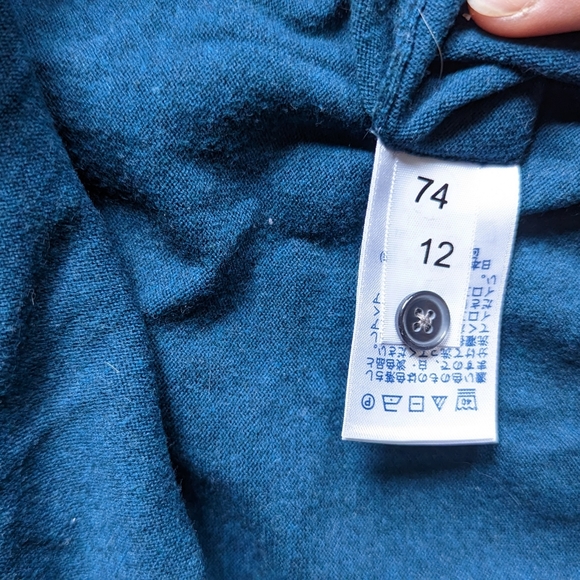 Dark Blue Land's End Button Up Cardigan - Picture 3 of 5